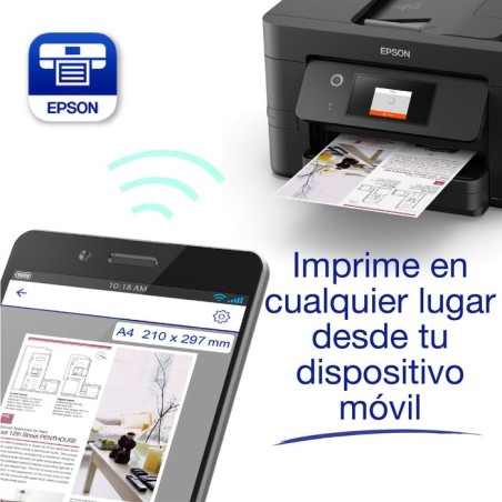 Impresora epson workforce wf-3820dwf wifi fax duplex