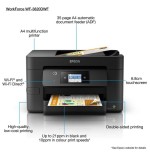 Impresora epson workforce wf-3820dwf wifi fax duplex
