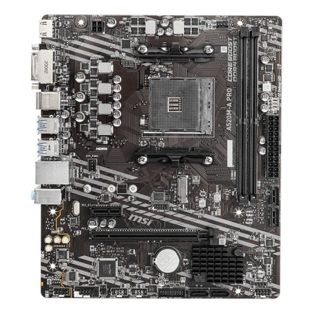 Placa base msi am4 a520m-a pro m-atx/2xddr4/4xsata6/1xusb 3.2/2xusb 2.0 911-7c96-001