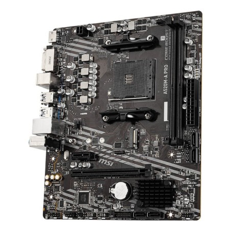 Placa base msi am4 a520m-a pro m-atx/2xddr4/4xsata6/1xusb 3.2/2xusb 2.0 911-7c96-001