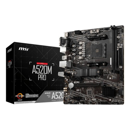 Placa base msi a520m pro a520 ddr4 am4 7d14-005r retail