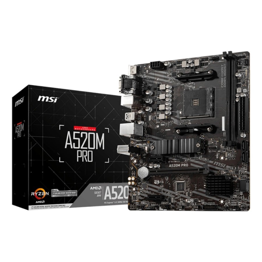 Placa base msi a520m pro a520 ddr4 am4 7d14-005r retail