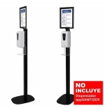 Soporte stand negro approx stsanitizer02 para dispensador appsanitizer 300*300*1544mm incluye cartel informativo
