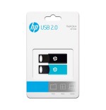 Pendrive hp pack 2 pendrive 64gb usb 2.0 v212w negro/azul