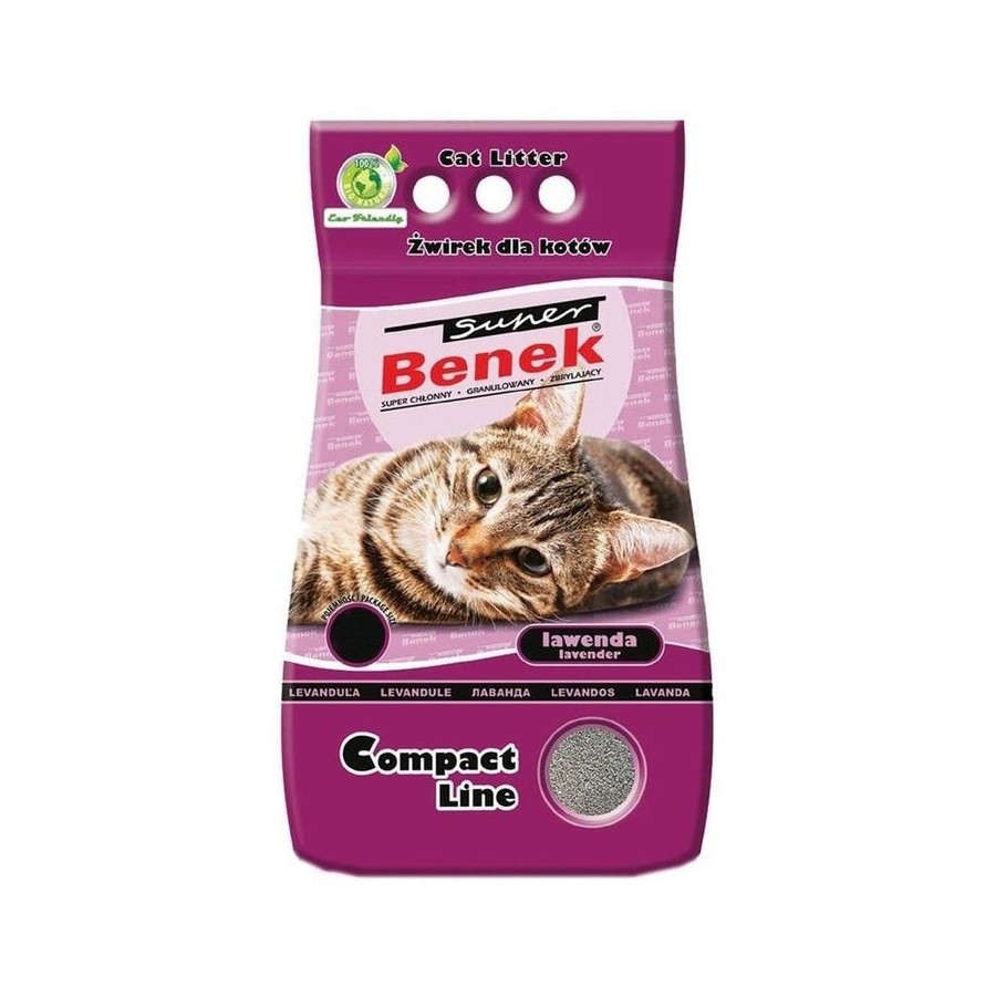 Arena super benek compacto lavanda 25l activo