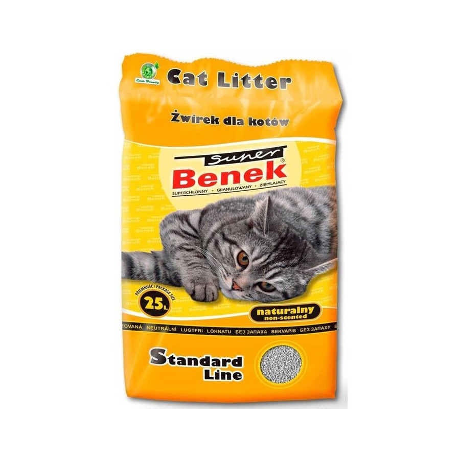 Arena gato super benek standard natural 25l activo