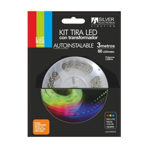 Kit tira led silver sanz 240310 3m -  7.4w - m -  rgb
