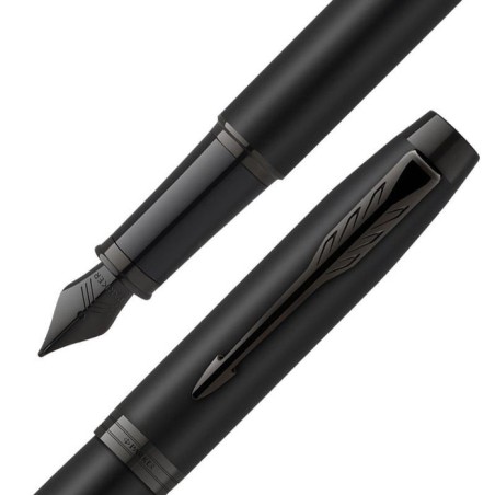 Pluma estilográfica parker im achromatic  sistema de carga por cartucho negro 1 pieza(s)
