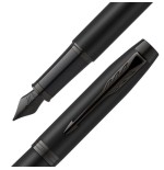 Pluma estilográfica parker im achromatic  sistema de carga por cartucho negro 1 pieza(s)
