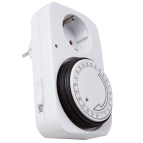 Programador de electricidad silver sanz 49400 analgico -  24 horas -  3600w -  250v -  16a -  50hz