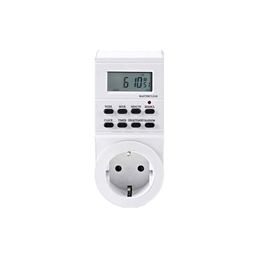 Programador de electricidad silver sanz 49401 digital -  semanal -  3600w -  250v -  16a -  50hz
