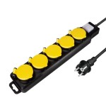 Logilink regleta de enchufes  de 5 tomas 5xcee 7/3 con interruptor exteriores