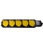 Logilink regleta de enchufes  de 5 tomas 5xcee 7/3 con interruptor exteriores