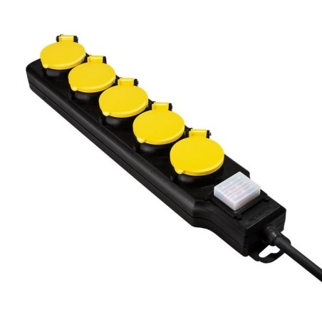 Logilink regleta de enchufes  de 5 tomas 5xcee 7/3 con interruptor exteriores