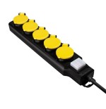 Logilink regleta de enchufes  de 5 tomas 5xcee 7/3 con interruptor exteriores