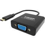 Vision tc-usbcvga/bl adaptador de cable de vídeo usb tipo c vga (d-sub) negro