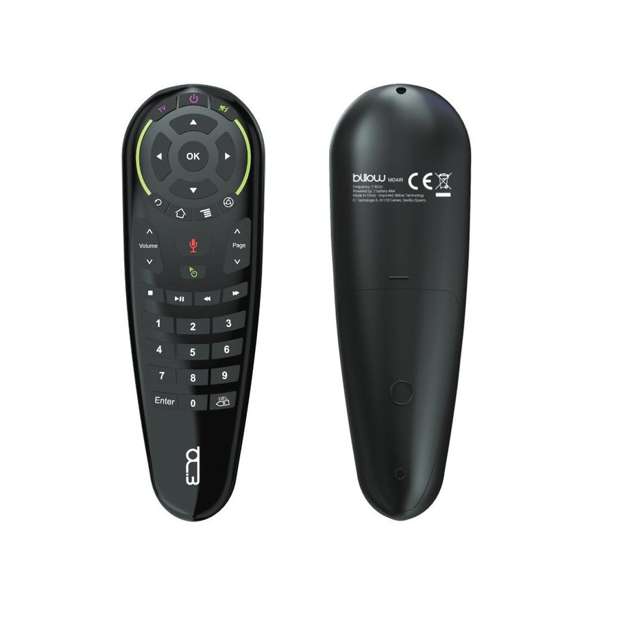 Mando universal magic air mouse rc  billow air mouse/control por voz/para smart tv/android tv box