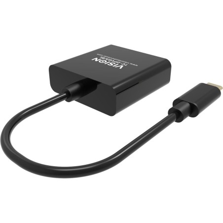 Vision tc-usbcvga/bl adaptador de cable de vídeo usb tipo c vga (d-sub) negro