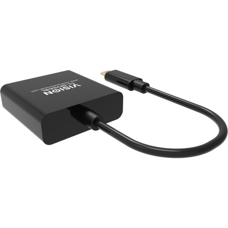 Vision tc-usbcvga/bl adaptador de cable de vídeo usb tipo c vga (d-sub) negro