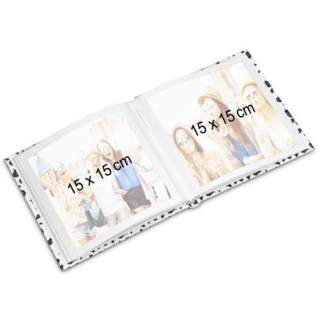 Hama kritzelkratzel álbum de foto y protector multicolor 30 hojas 15 x 15 cm