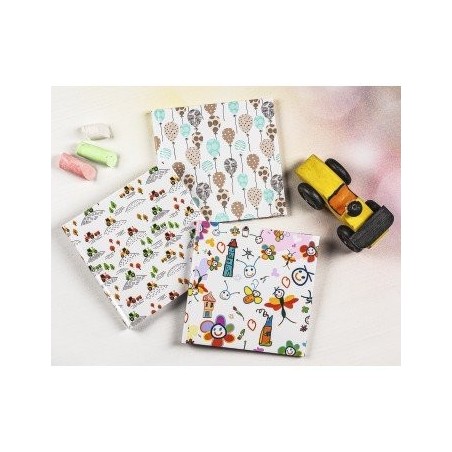 Hama kritzelkratzel álbum de foto y protector multicolor 30 hojas 15 x 15 cm