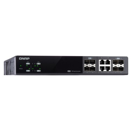 Qnap qsw-m804-4c managed switch 8 port of 10gbe port speed 4 port sfp+ 4 port sfp+/ nbase-t