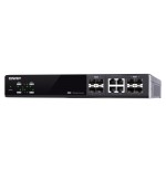 Qnap qsw-m804-4c managed switch 8 port of 10gbe port speed 4 port sfp+ 4 port sfp+/ nbase-t