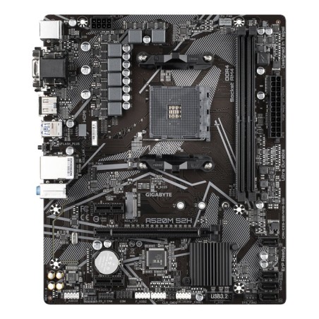 Placa base gigabyte am4 a520m s2h m-atx/2xddr4/4xsata6/1xusb 3.2/2xusb 2.0 gaa52ms2h-00-g