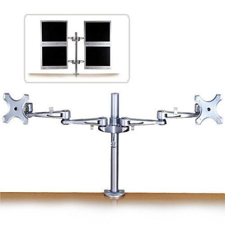 Lindy 40697 soporte de mesa para pantalla plana plata