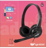 Auriculares ngs vox505 usb con micrófono usb negros