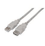 Aisens cable extension usb 2.0 - tipo a macho a hembra - 1m - beige