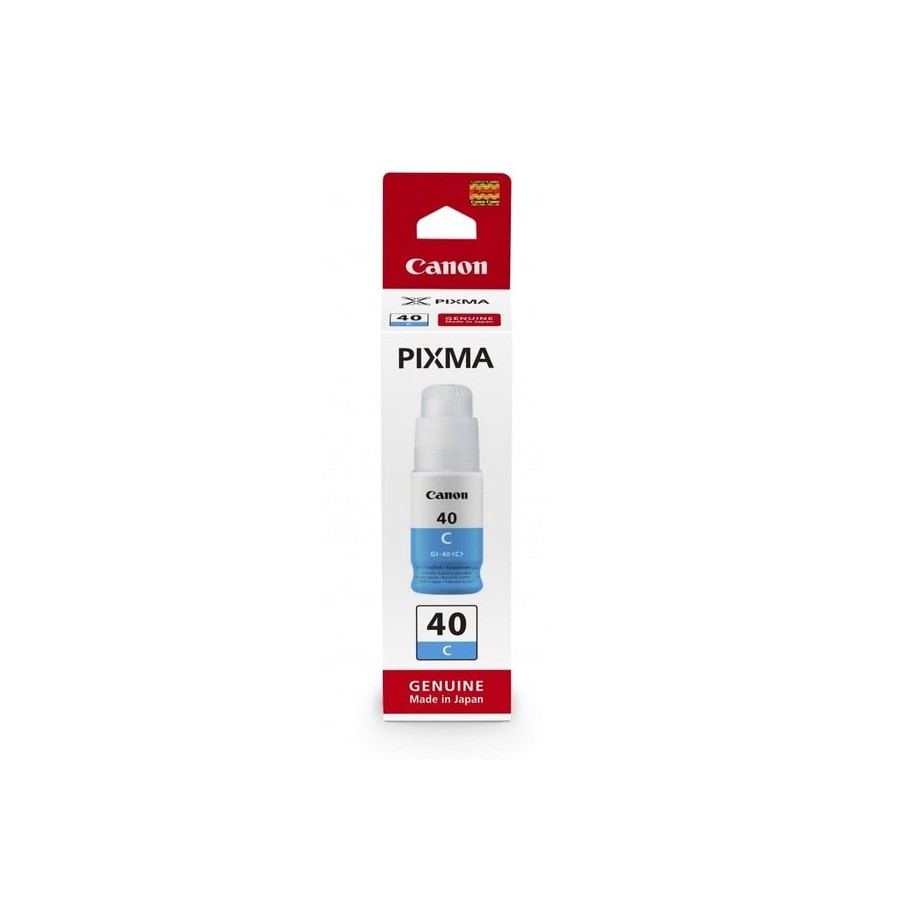 Canon gi40 cyan botella de tinta original - gi40c/3400c001