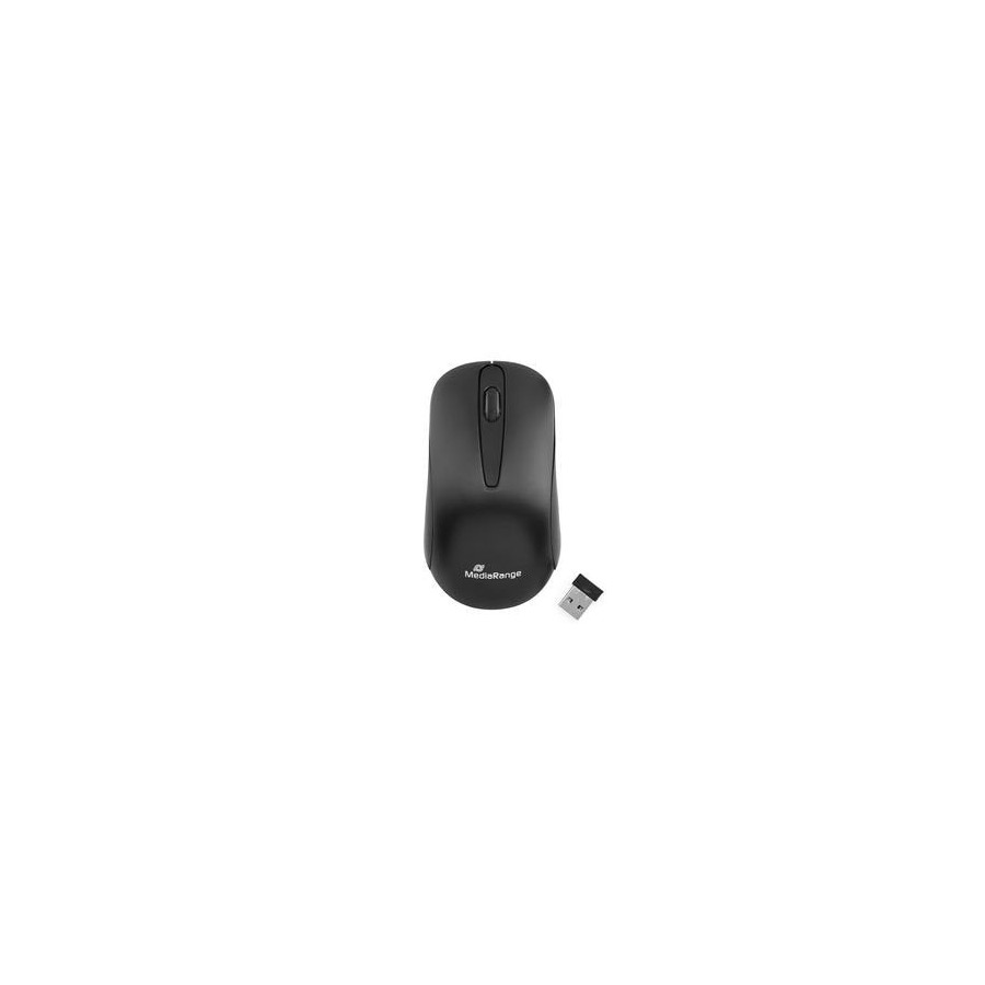 Mediarange raton wireless 3 tasten schwarz