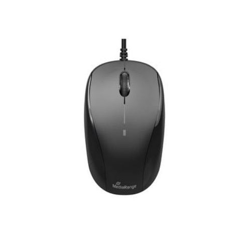 Mediarange raton usb 2.0 3 botones, negro