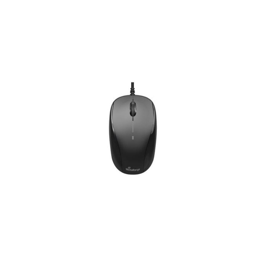 Mediarange raton usb 2.0 3 botones, negro