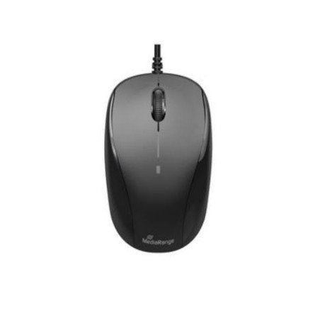 Mediarange raton usb 2.0 3 botones, negro