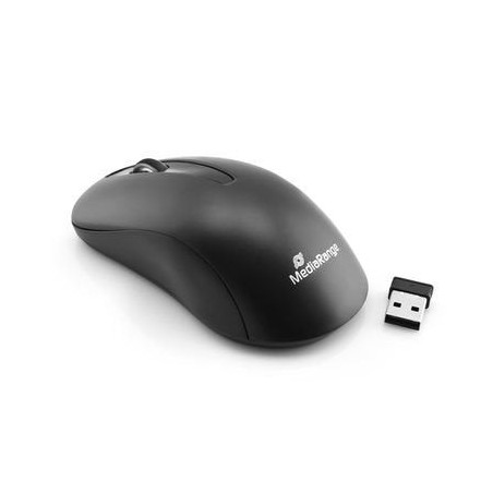 Mediarange raton wireless 3 tasten, schwarz