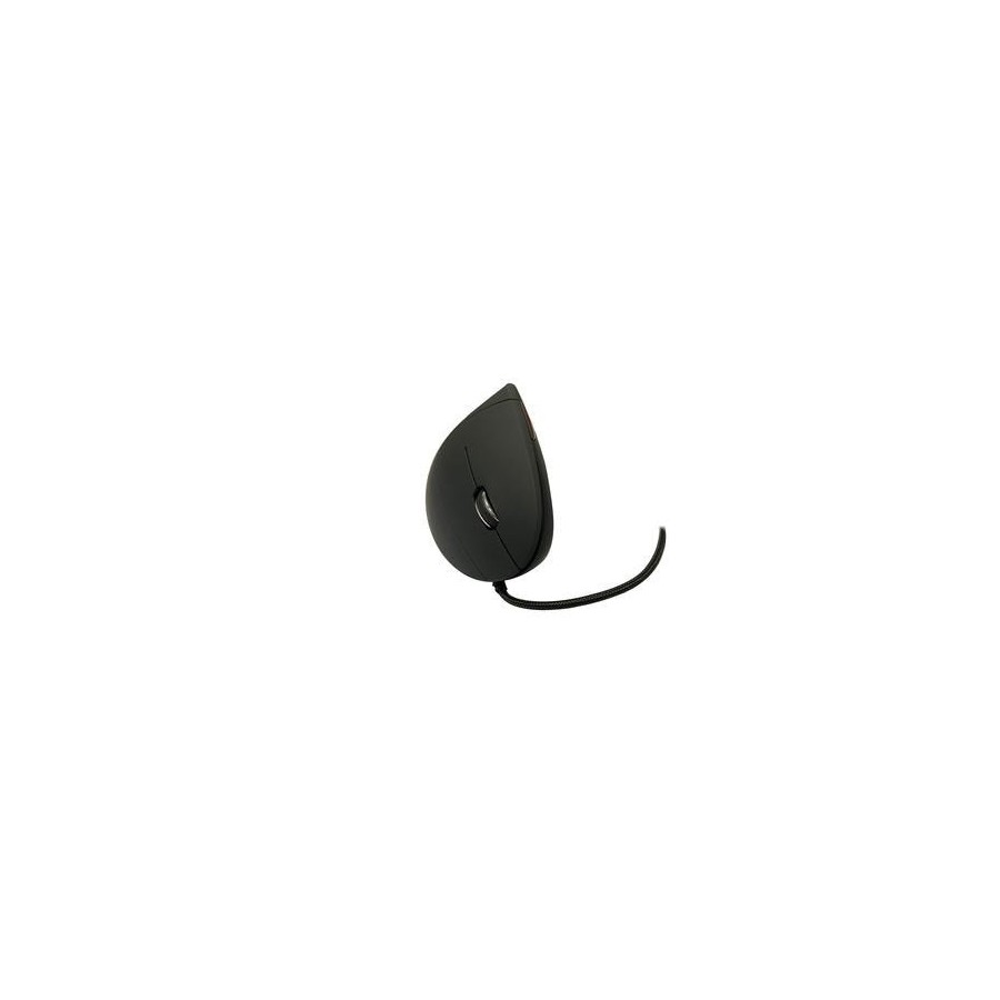 Mediarange raton usb 2.0 vertical derecho, negro