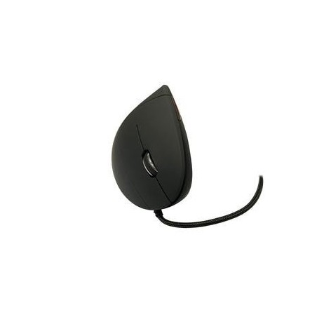 Mediarange raton usb 2.0 vertical derecho, negro