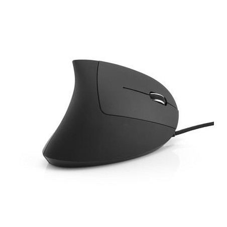 Mediarange raton usb 2.0 vertical derecho, negro