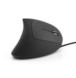 Mediarange raton usb 2.0 vertical derecho, negro