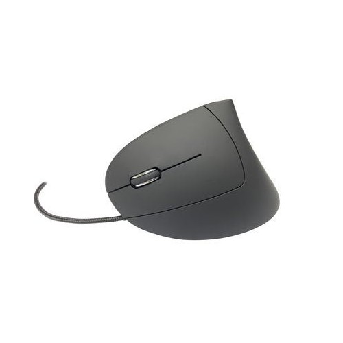 Mediarange raton usb 2.0 vertical izquierdo, negro