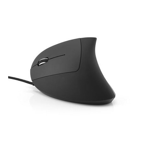Mediarange raton usb 2.0 vertical izquierdo, negro