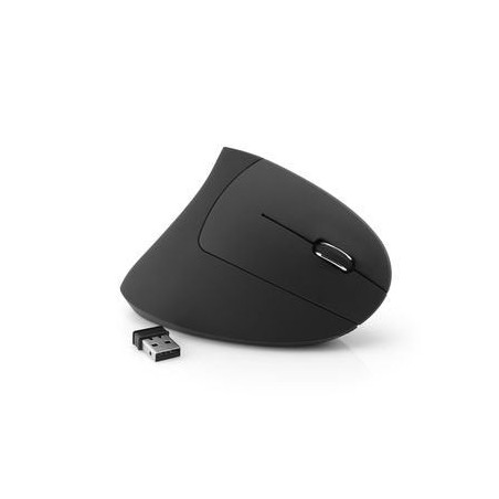 Mediarange ratón inalámbrico vertical derecho, negro