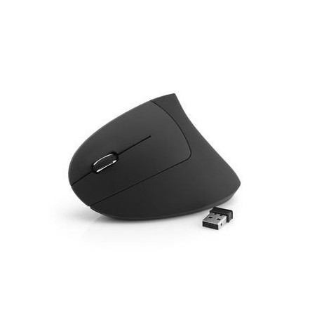 Mediarange ratón inalámbrico vertical izquierdo, negro