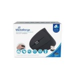 Mediarange ratón inalámbrico vertical izquierdo, negro