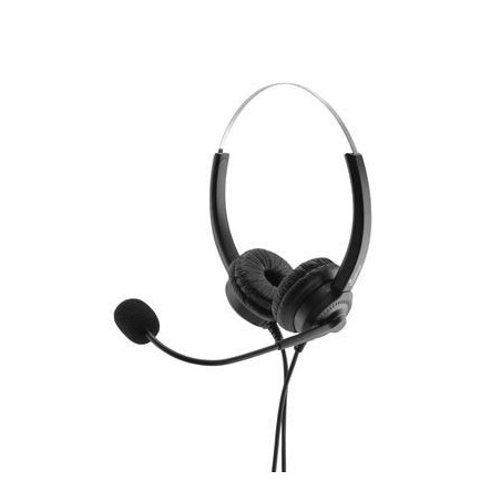 Mediarange auriculares binaural estéreo usb 2.0 negro