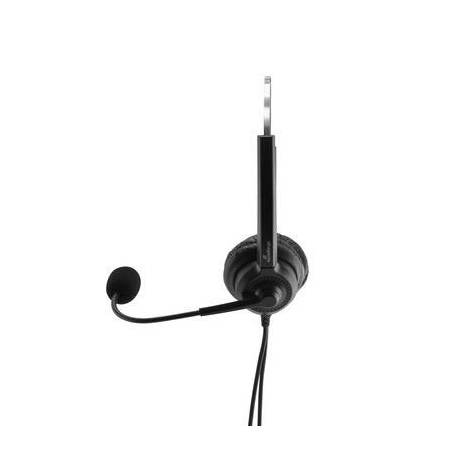 Mediarange auriculares binaural estéreo usb 2.0 negro