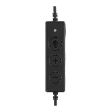 Mediarange auriculares binaural estéreo usb 2.0 negro