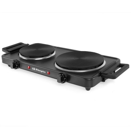 Cocina eléctrica orbegozo pe2855 2 placas 155 y 185mm 1000w 1500w